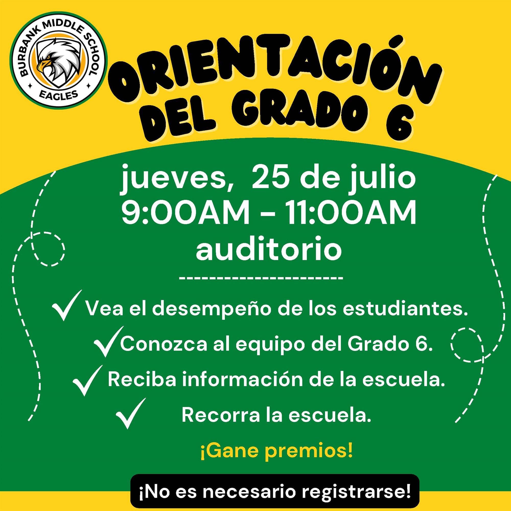 Promoción de la orientación para estudiantes nuevos